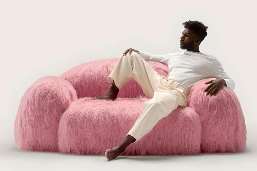 oversized plush couch